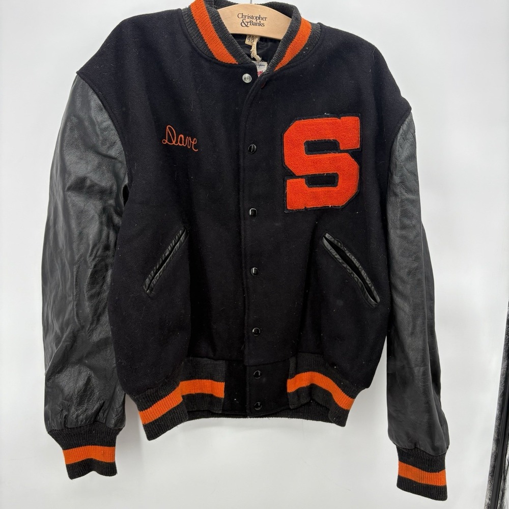 MARCHING‎ BAND Jacket XL (48) "S" Varsity Letterman Music Jazz Wool Butwin VTG